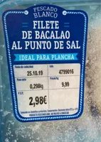 Bacalao al punto de sal