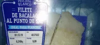 Filete Bacalao al punto de sal