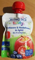Compote erdbeere heidelbeere in appel bio