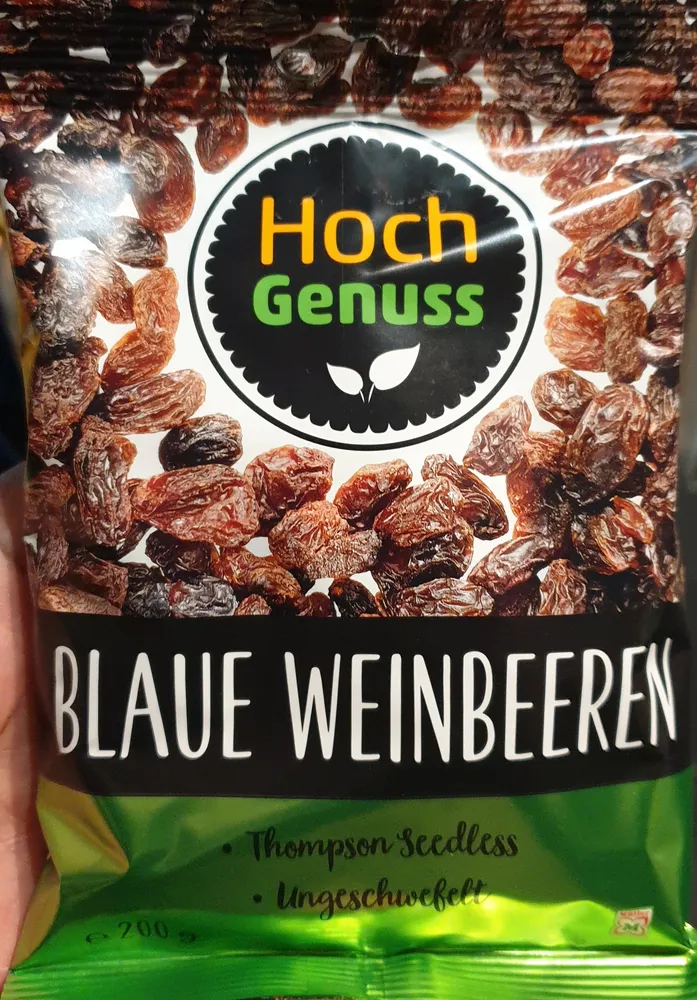 Blaue Weinbeeren / Raisins séchés