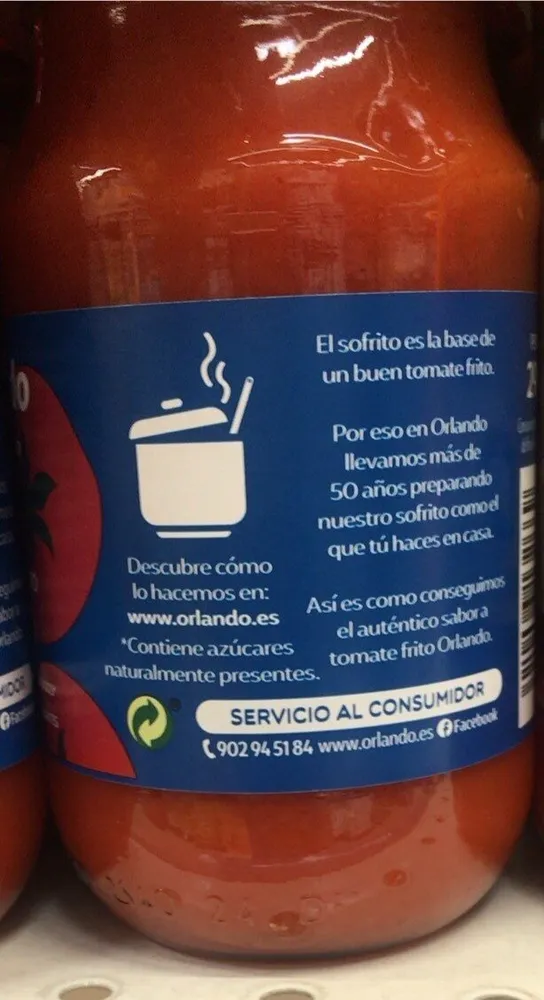 Tomate frito lata orlando