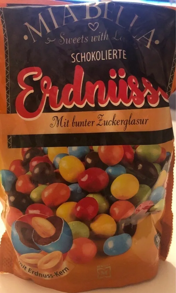 SCHOKOLIERTE Erdnüsse Mit bunter Zuckerglasur