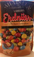 SCHOKOLIERTE Erdnüsse Mit bunter Zuckerglasur
