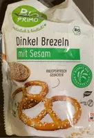 Dinkel Brezeln mit Sesam