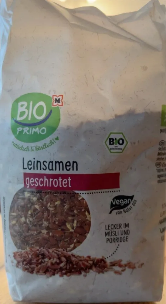 Leinsamen geschrotet