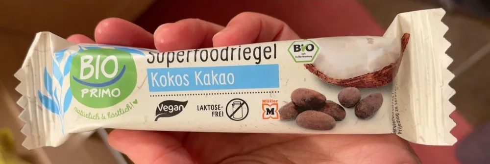 Superfoodriegel Kokos Kakao