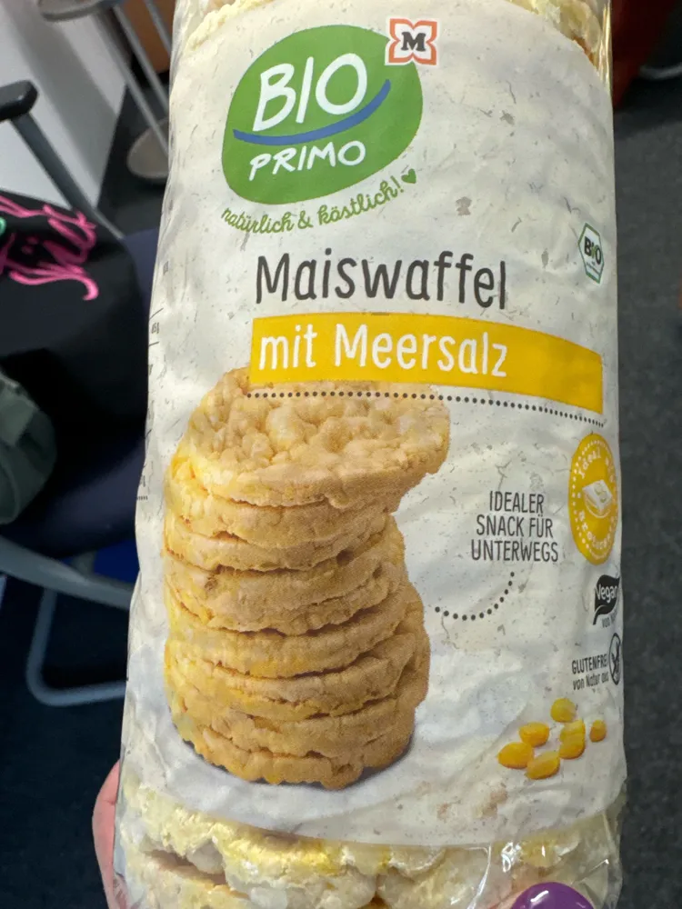 Maiswaffel mit Meersalz