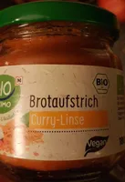 Brotaufstrich Curry Linsen