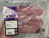 Chuletas de pavo al ajillo
