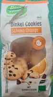Dinkel Cookies Schoko Orange