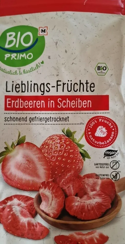 Lieblings Früchte - Erdbeeren in Scheiben