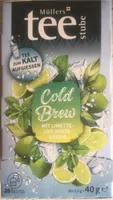 Cold brew mit limette und minz aroma