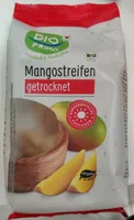 Mangostreifen getrocknet