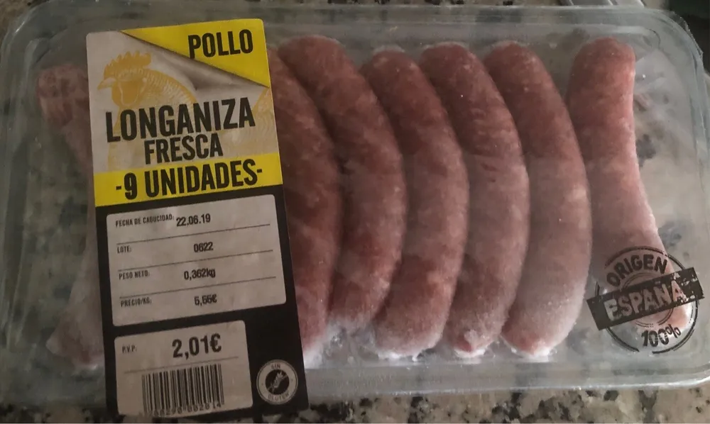 Longaniza fresca de pollo