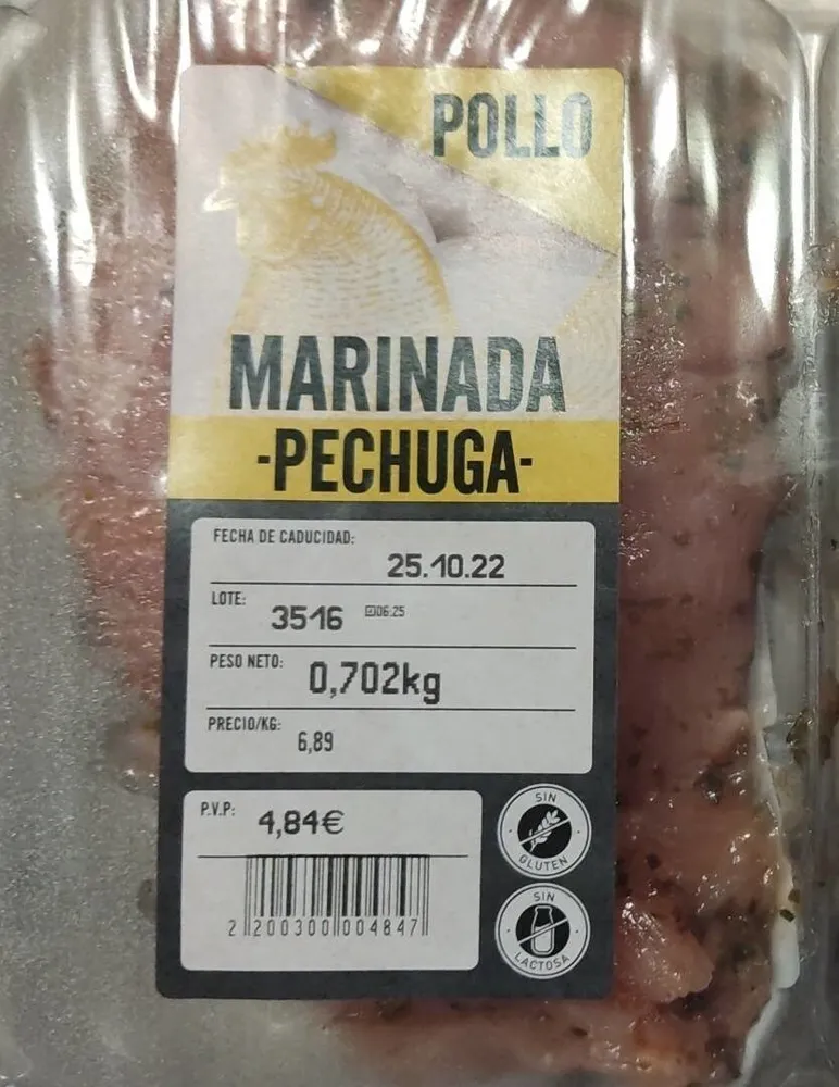 Pechuga marinada