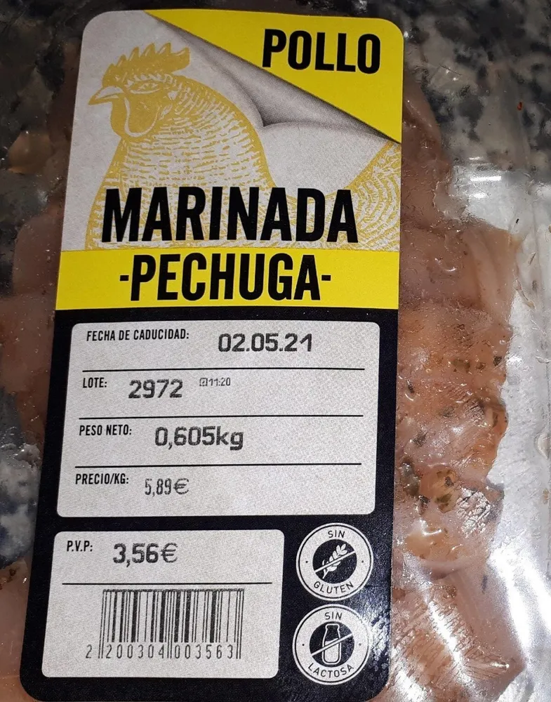 Pollo marinada pechuga