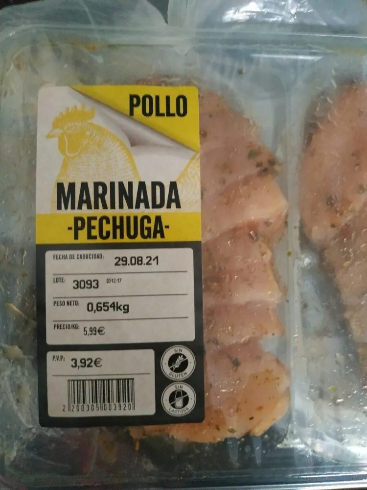 Medallón de pollo marinado