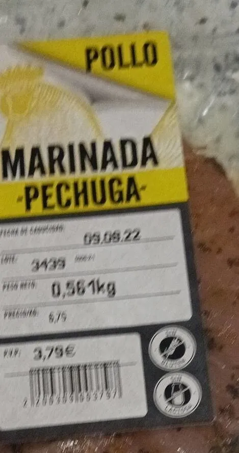 Pollo marinado