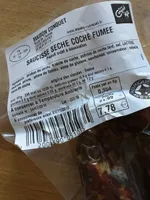 Saucisse sèche de coche fumée
