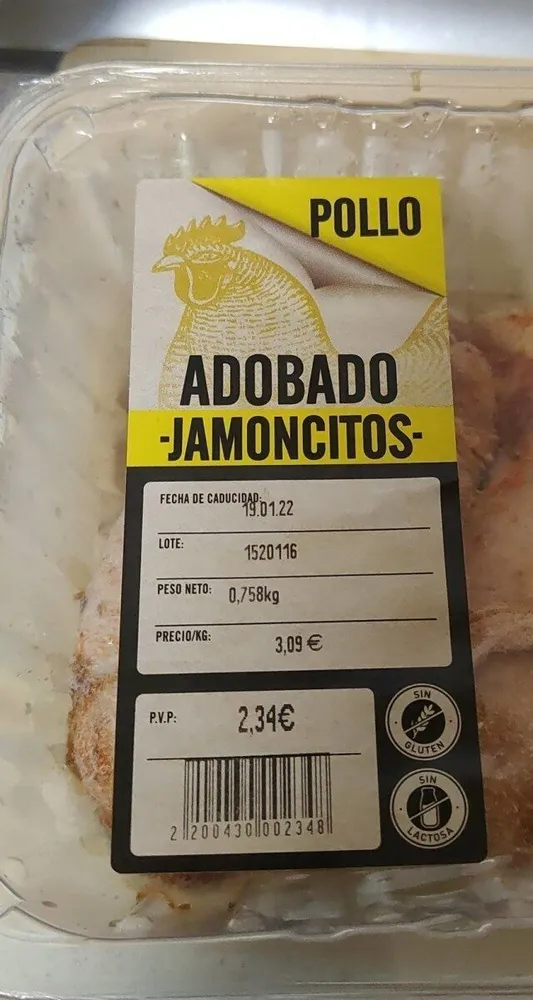 Jamoncitos de pollo adobado