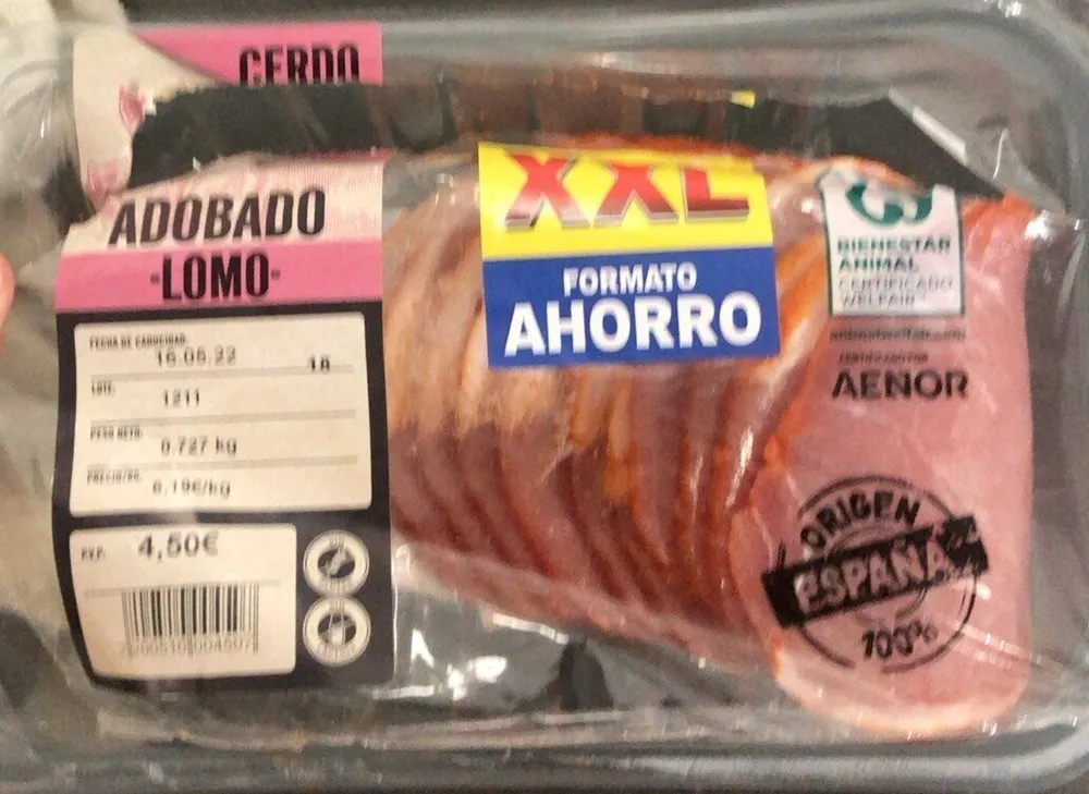 filete de lomo de cerdo adobado