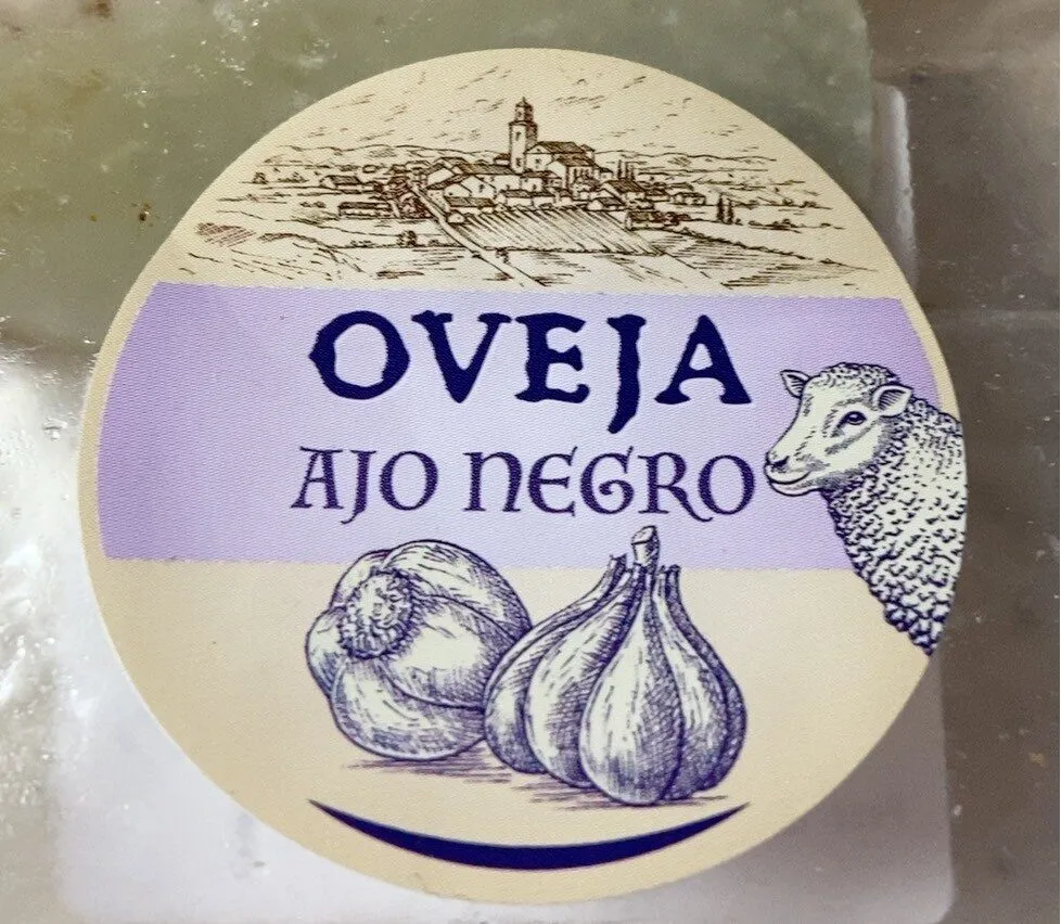 Queso oveja con ajo negro