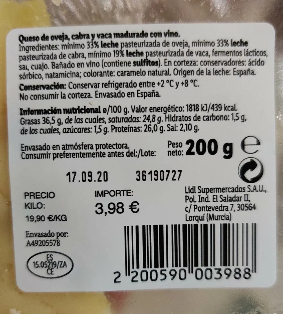 Queso Añejo Pedro Ximenez