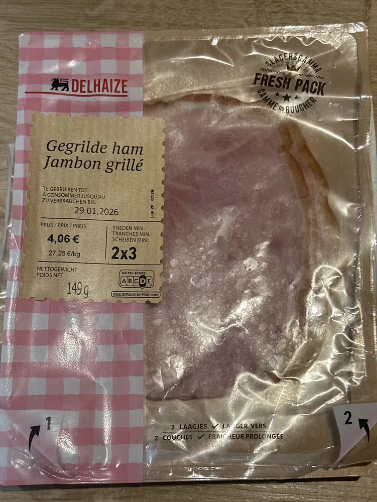 Gegrilde Ham - Jambon Grillé