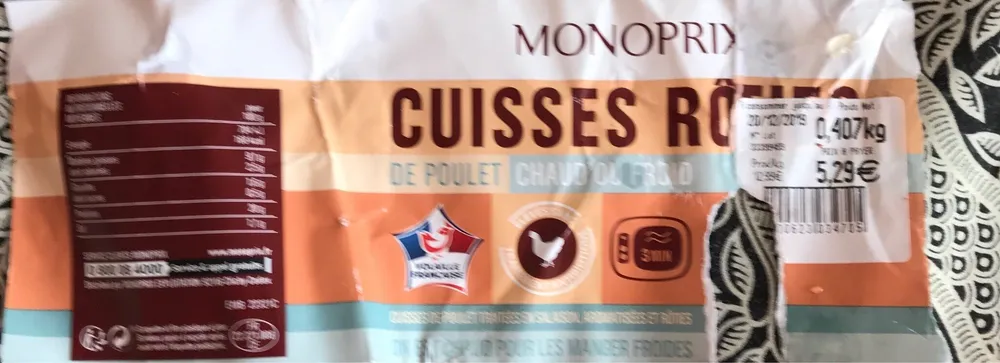 cuisses roties de poulet