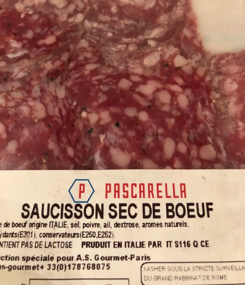 Saucissonsec de boeuf
