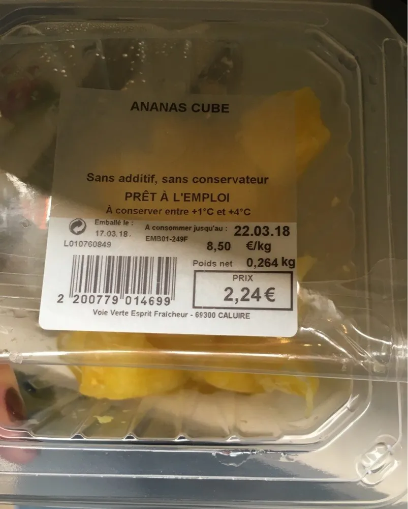 Ananas en cube
