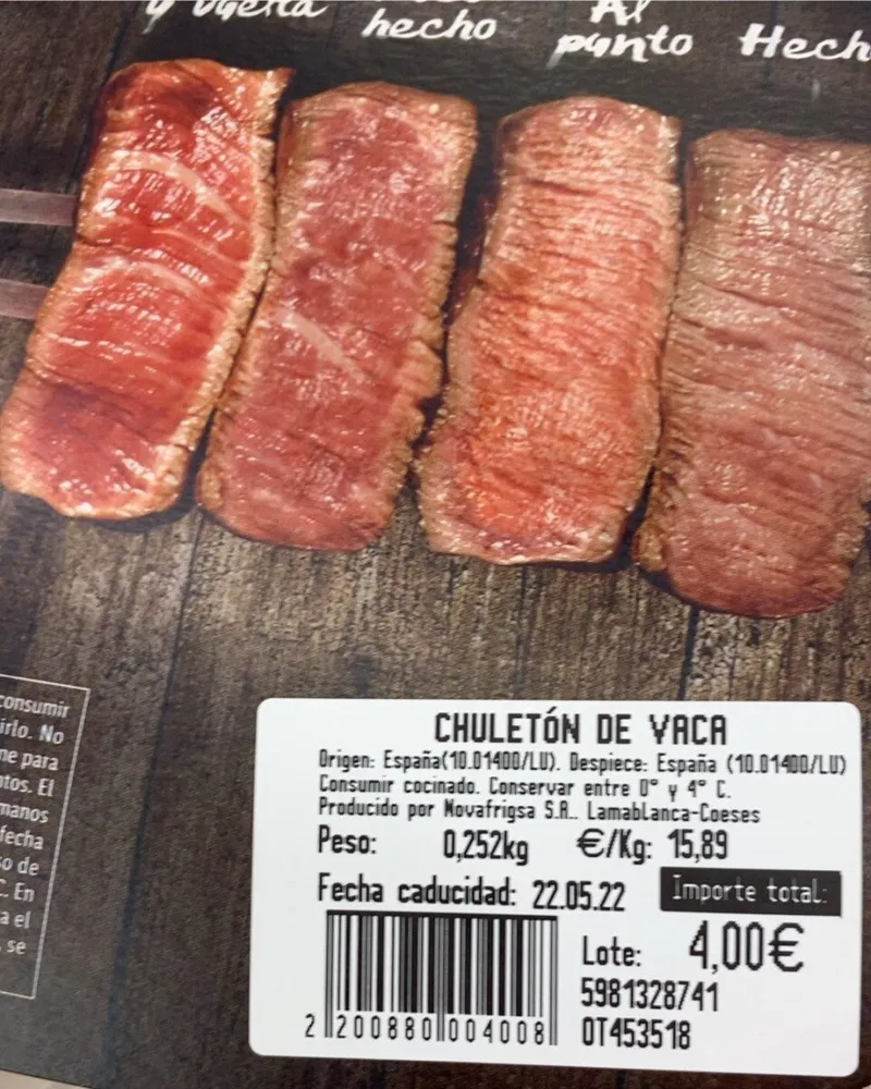 Chuleton de vaca