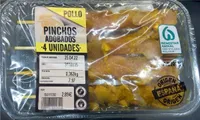 Pinchos adobados de pollo