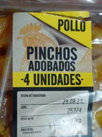 Pinchitos de pollo adobados