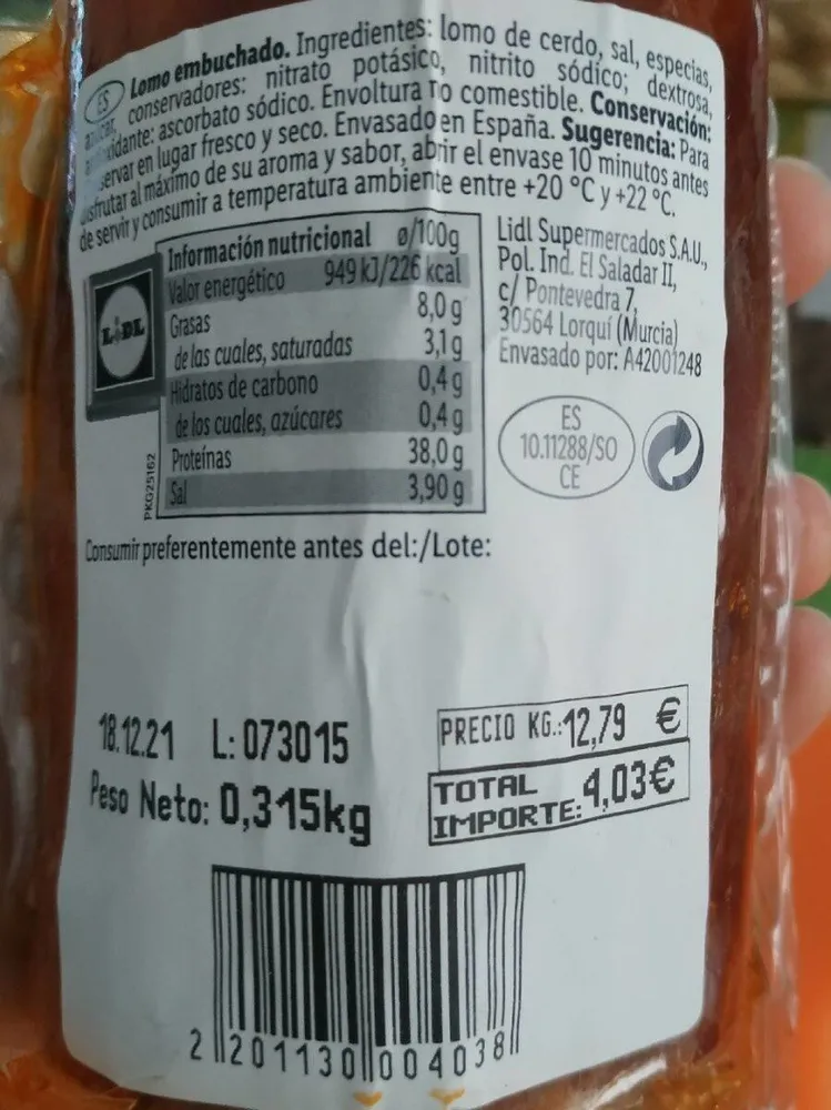Lomo embuchado