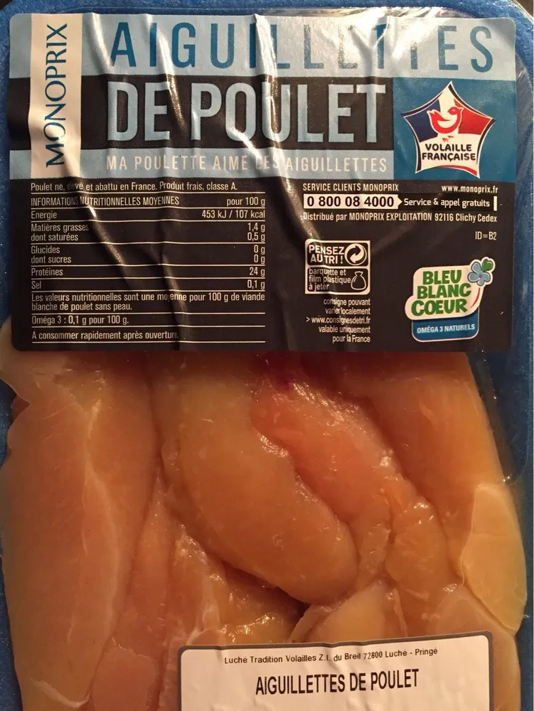 Aiguillettes de poulet