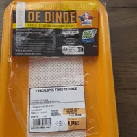 Escalpes de dinde