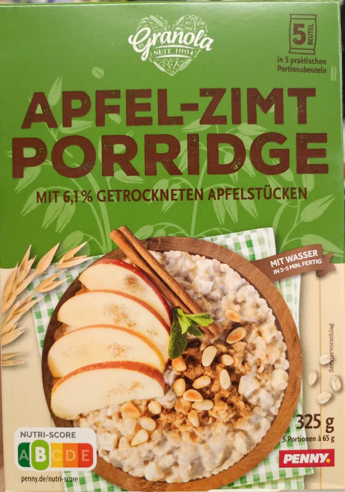 Apfel-Zimt Porridge