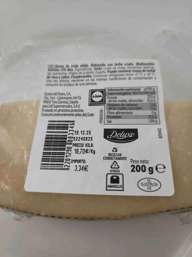 Queso de oveja alejo