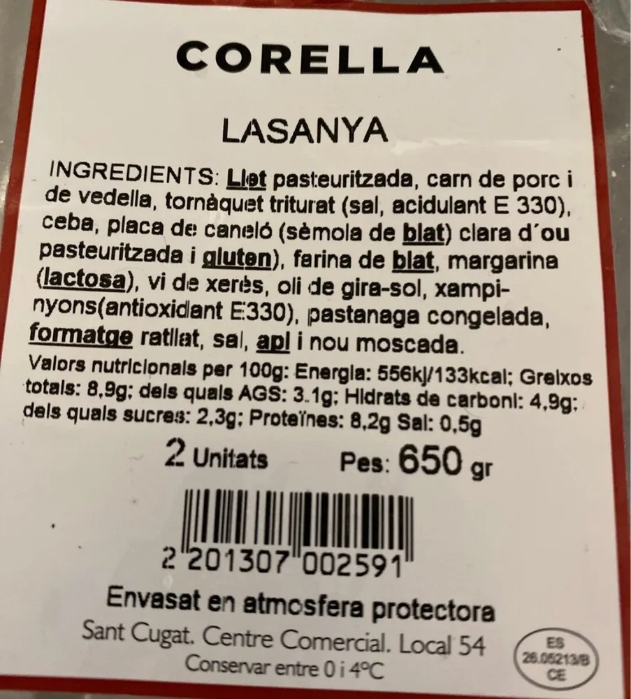 Lasaña