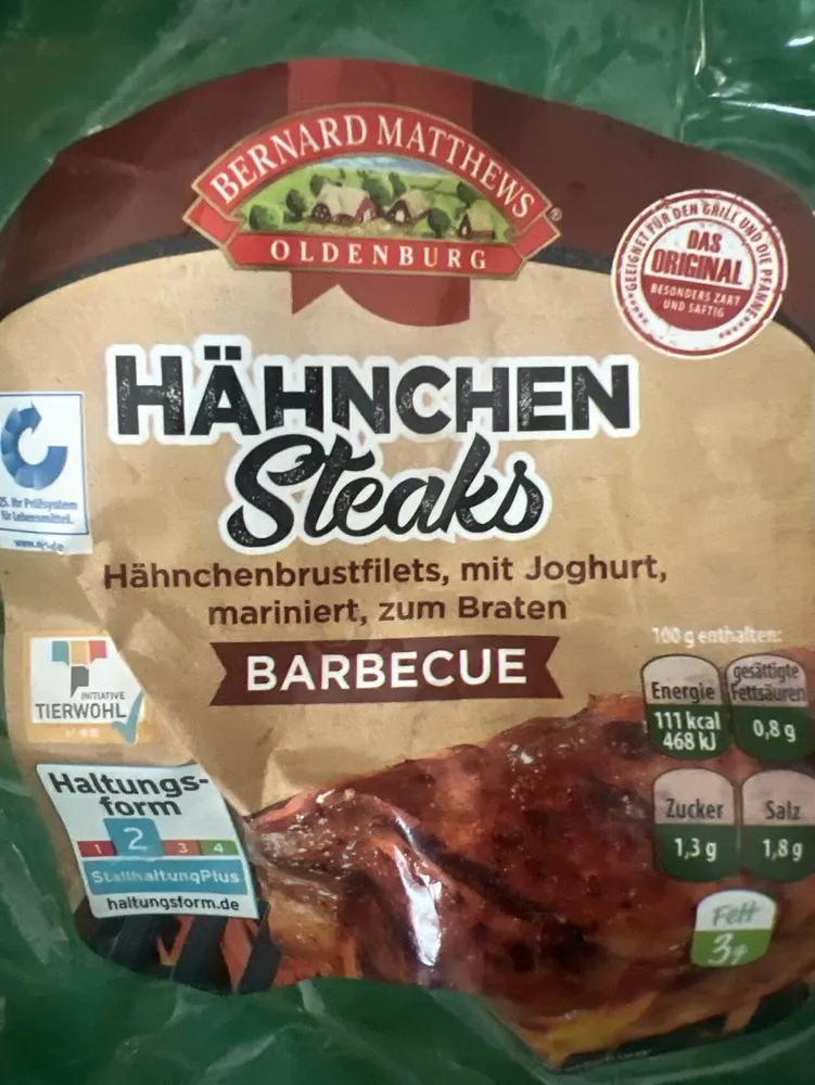 Hähnchen Steaks Barbecue