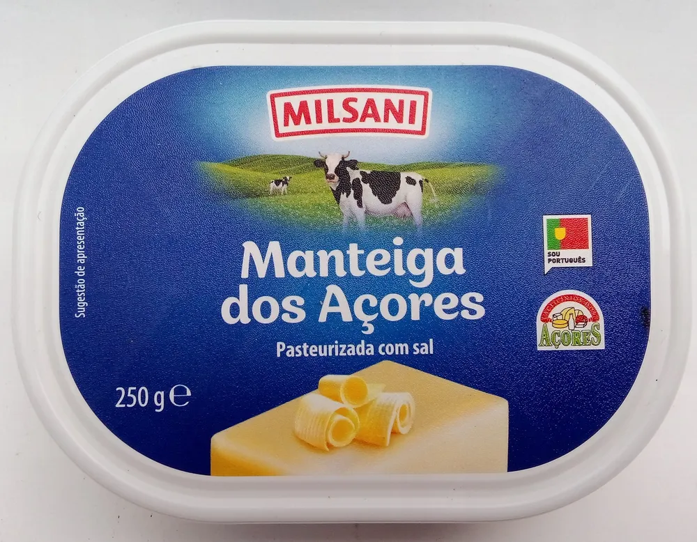 Manteiga dos Açores Pasteurizada com Sal