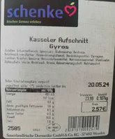 Kasseler Aufschnitt, Gyros