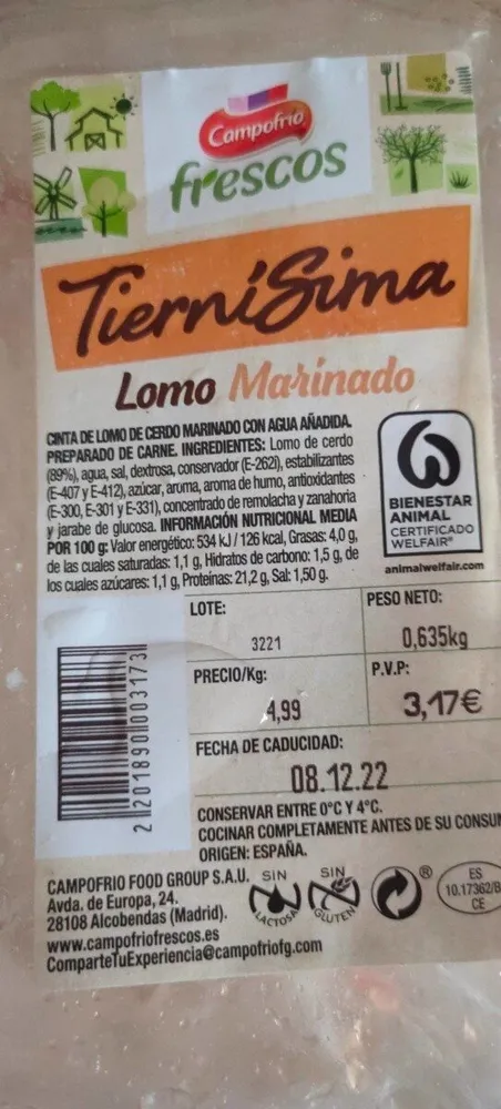 Lomo marinado