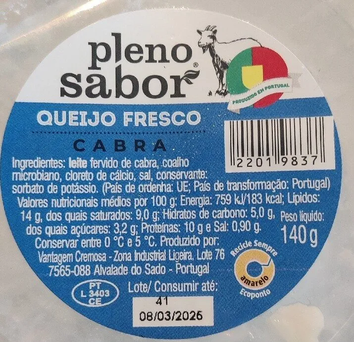 Queijo Fresco Cabra