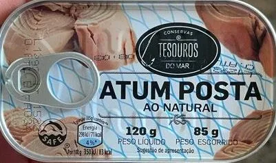 Atum posta ao natural