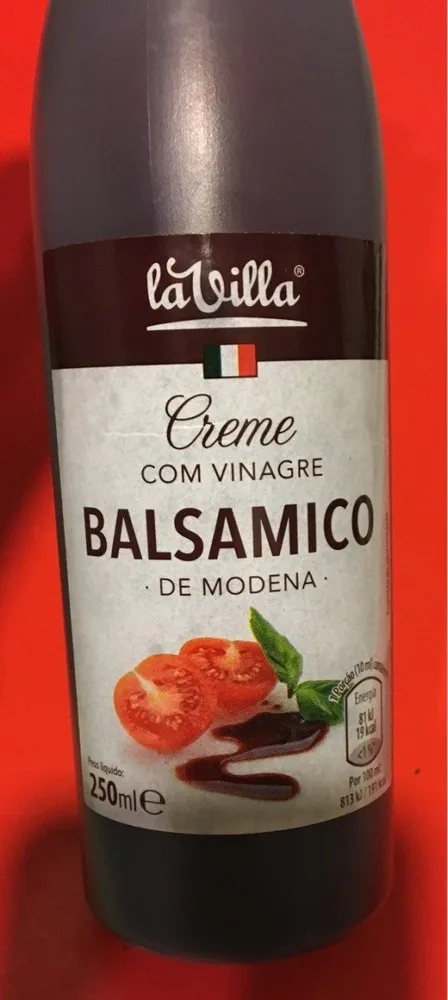Creme com vinaigre balsamico de modena