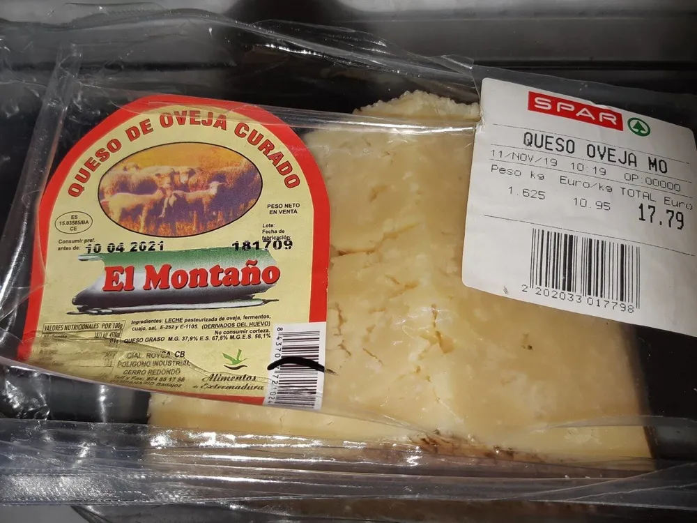 Queso de oveja curado