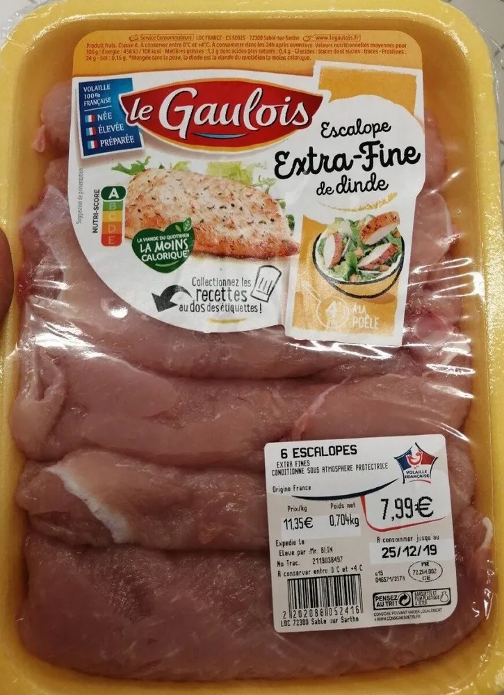 Escalope extra fine