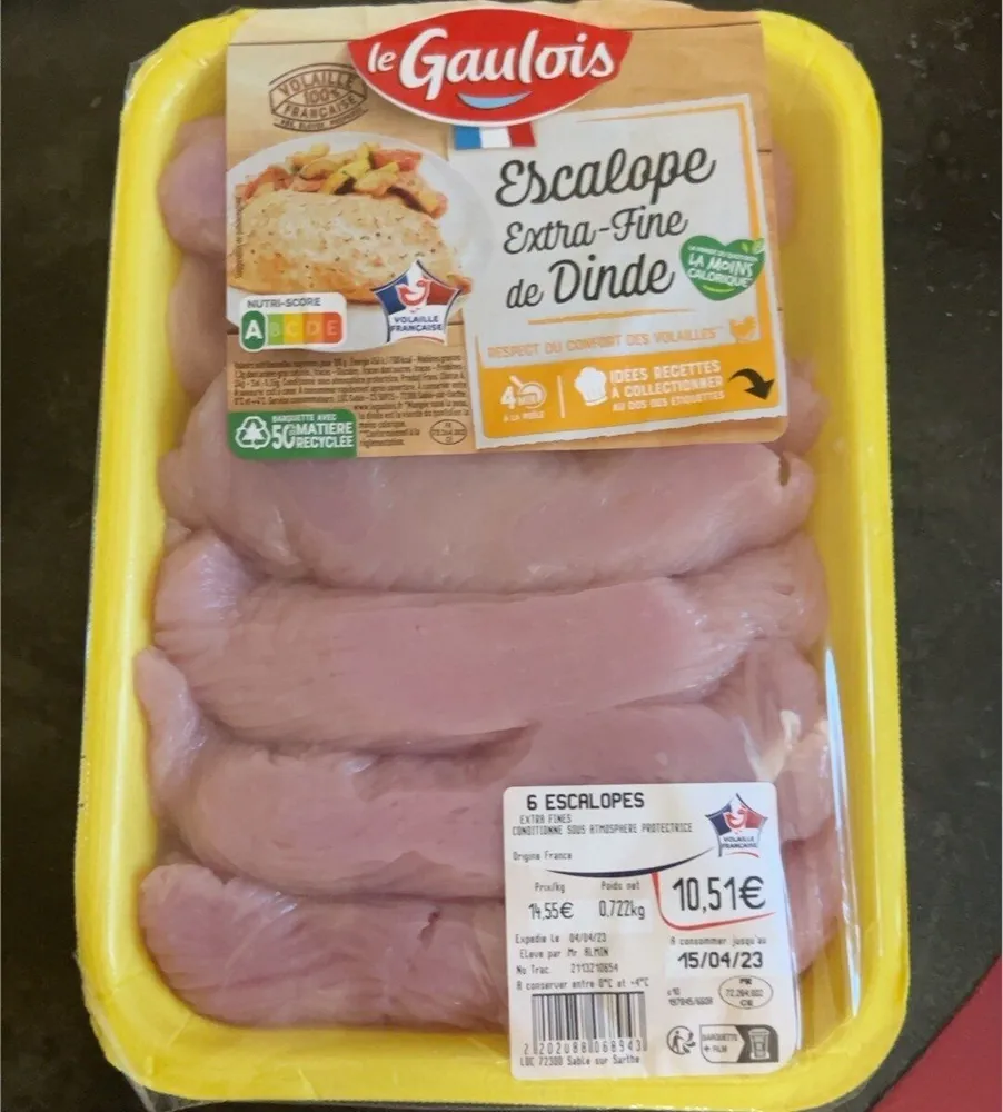 Escalope extra-fine de dinde